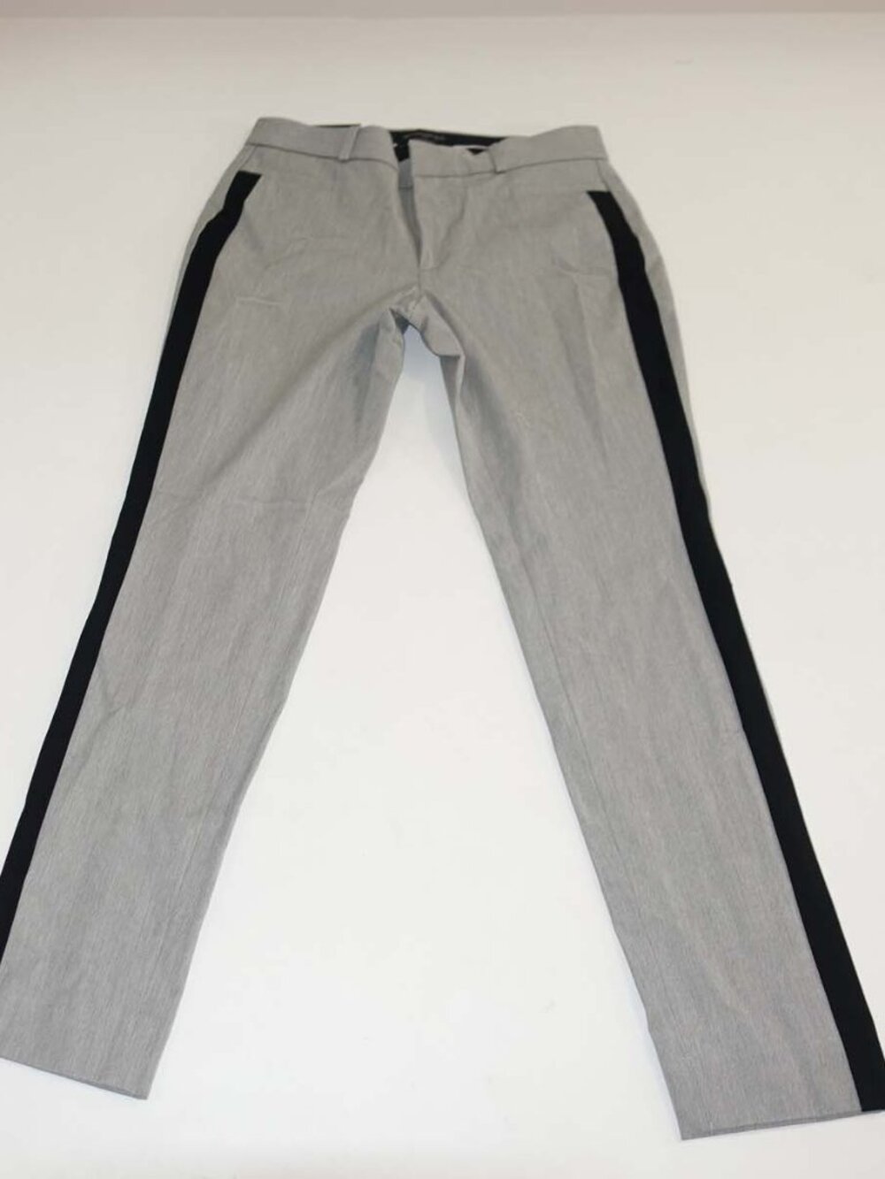 Banana Republic Women's Sloan Curvy Fit Pants Size 2 NWT Gray Black Mid Rise